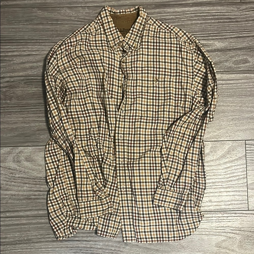 Plaid Button-Up Shirt